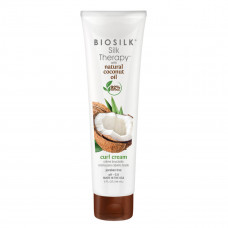 BioSilk Silk Therapy Organic Coconut Oil Curl Cream - Крем для укладки волос 148 мл