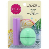 EOS Toasted Marshmallow & Triple Mint, 2 Pack - Набор бальзамов
