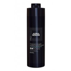 Estel Alpha Homme Pro - Тонизирующий шампунь для волос с охлаждающим эффектом, 1000 мл