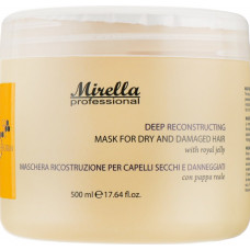 Mirella Professional Royal Jelly Cream - Восстанавливающая маска с маточным молочком для сухих и поврежденных волос, 500 мл