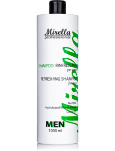 Mirella Professional Shampoo - Шампунь мужской с ментолом и касторовым маслом, 1000 мл