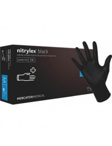 Nitrylex Перчатки нитриловые черные - Размер S 10 шт