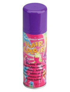 Спрей для волос фиолетовый - Fluo Hair Colour Purple 125 мл