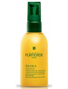 Rene Furterer Okara Light Activating Leave-in Fluid Несмываемый нектар Окара для сияния меллированных волос 100 мл