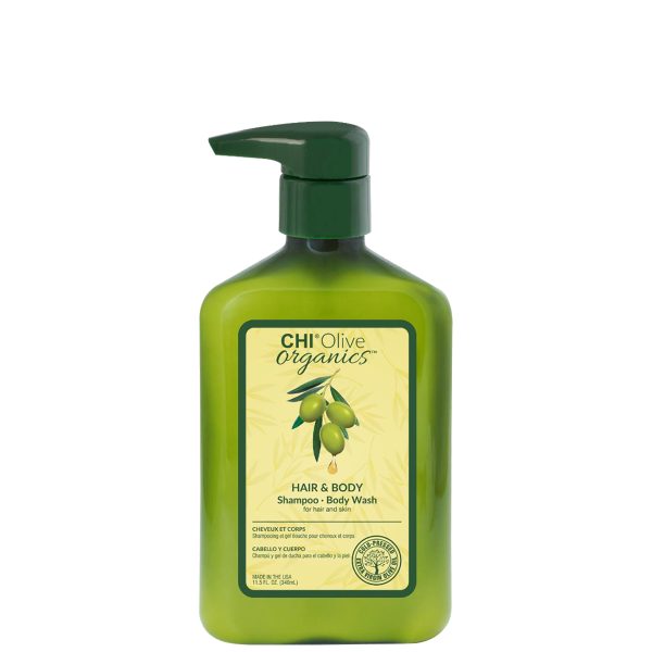 CHI Olive Organics Hair and Body Shampoo - Шампунь для волос и тела, 350 мл