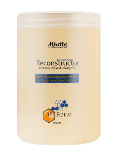 Mirella Professional Bee Form Nourishing Reconstructor - Восстанавливающий крем-кондиционер с маточным молочком и пшеничными протеинами 1000 мл