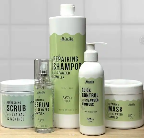 Mirella Soft Spa Refreshing Scrub With Sea Salt & Menthol - Освіжаючий скраб для шкіри голови, 500 мл — изображение 2