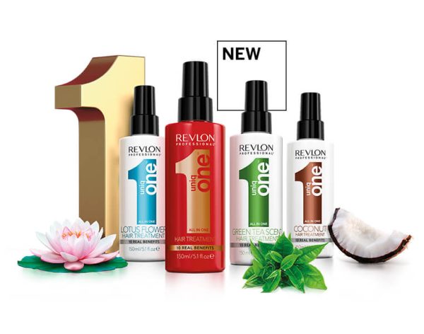 Revlon Professional Uniq One Green Tea Treatment - Спрей маска для ухода за волосами с ароматом зеленого чая, 150 мл — изображение 2