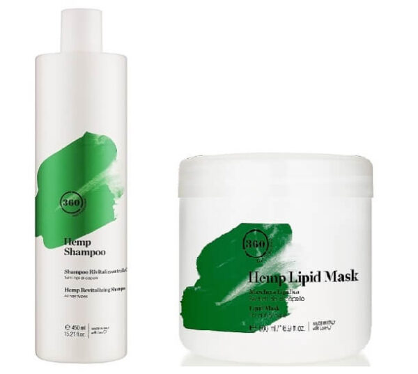 360 Hair Professional hemp - шампунь и маска