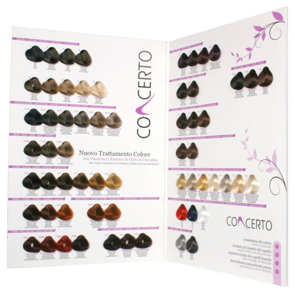 Concerto Color Treatment - Краска для волос с кератином, экстрактом мальвы и витамином С, 100 мл. — изображение 8