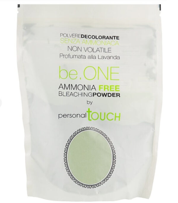 Personal Touch Be.One - Обесцвечивающий безаммиачный зеленый нелетучий порошок с ароматом лаванды, 450 мл