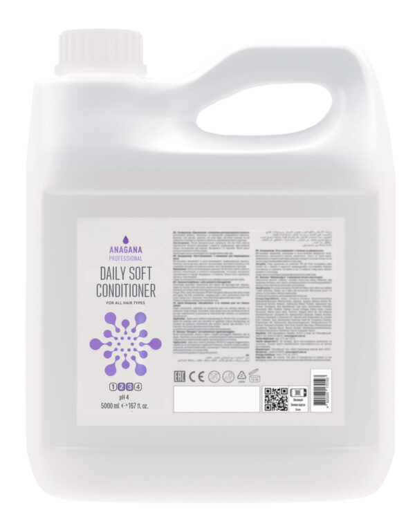 Anagana Daily Soft Сonditioner  - Кондиционер "Ежедневный мягкий" для всех типов волос, 5000 мл