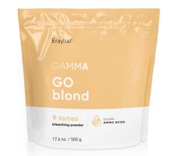 Erayba Gamma Blond GO blond 9 tones - Пудра для знебарвлення, освітлення волосся, 500 г