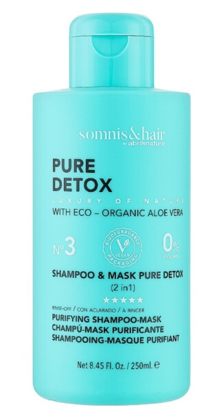 Somnis & Hair Shampoo & Mask Pure Detox - Шампунь і маска 2 в 1 для всіх типів волосся, 250 мл