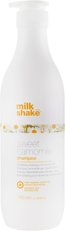 Milk_Shake Sweet Camomile Shampoo - Шампунь восстанавливающий для тонких и светлых волос с экстрактом ромашки 1000 мл
