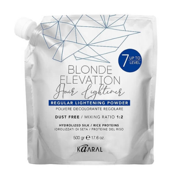 Kaaral Blonde Elevation Regular Lightener Powder - Освітлювальна пудра для волосся до 7 рівнів, 500 г