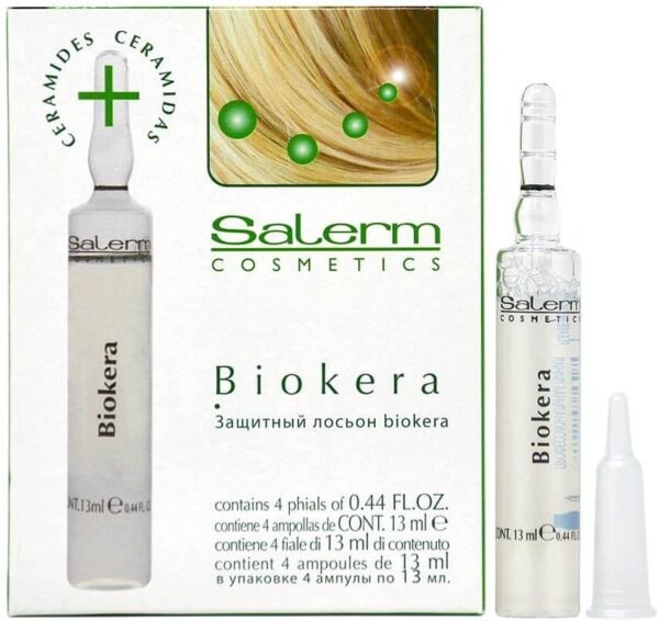 Salerm Biokera - Защитный лосьон в ампулах,  4x13 ml