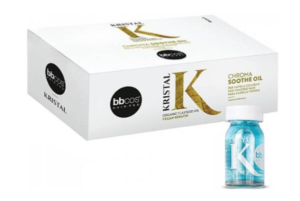 BBcos Kristal Chroma Soothe Oil - Лосьйон для фарбованого волосся, 12*10 ml