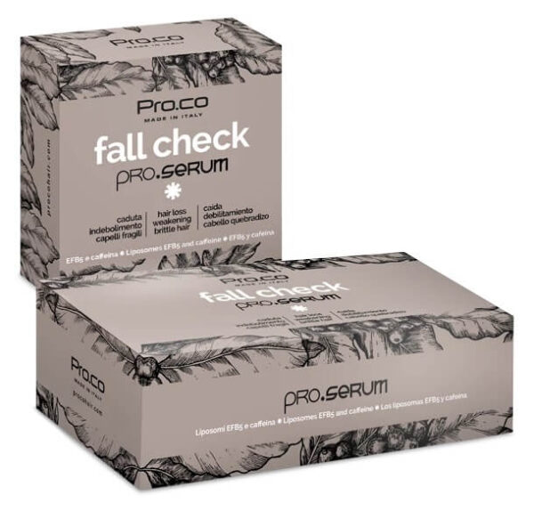 Pro. Co FALL CHECK PRO.SERUM - Сыворотка от выпадения волос в ампулах, 24 шт Х 8 мл
