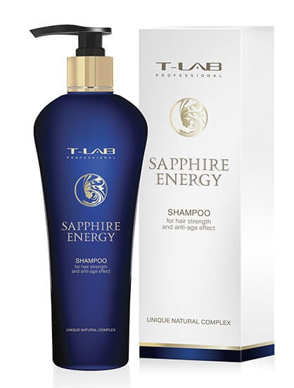 T-LAB Professional Sapphire Energy Shampoo - Шампунь для силы волос и эффекта анти-эйдж 300 мл